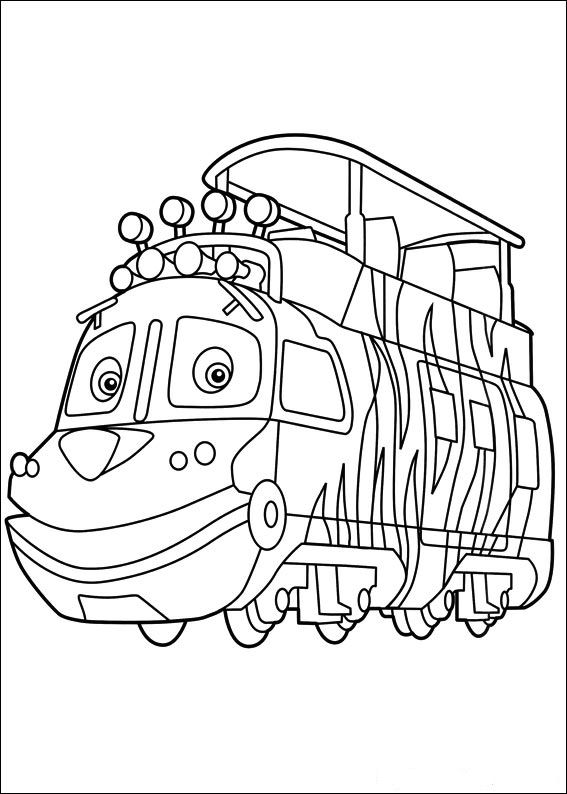 Plansa de colorat cu Tren 32 26